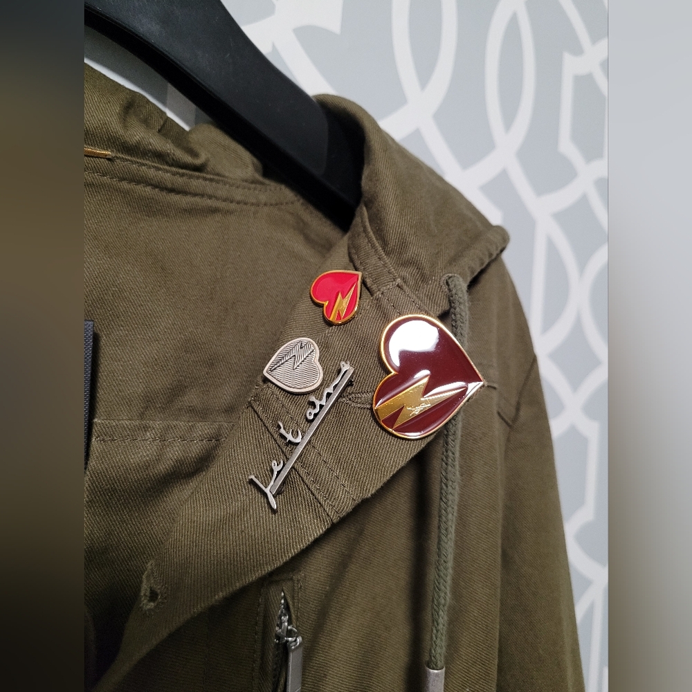 Saint laurent runway army military green hoody dress - Picture 6 of 12